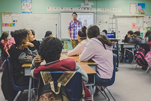 Students in class